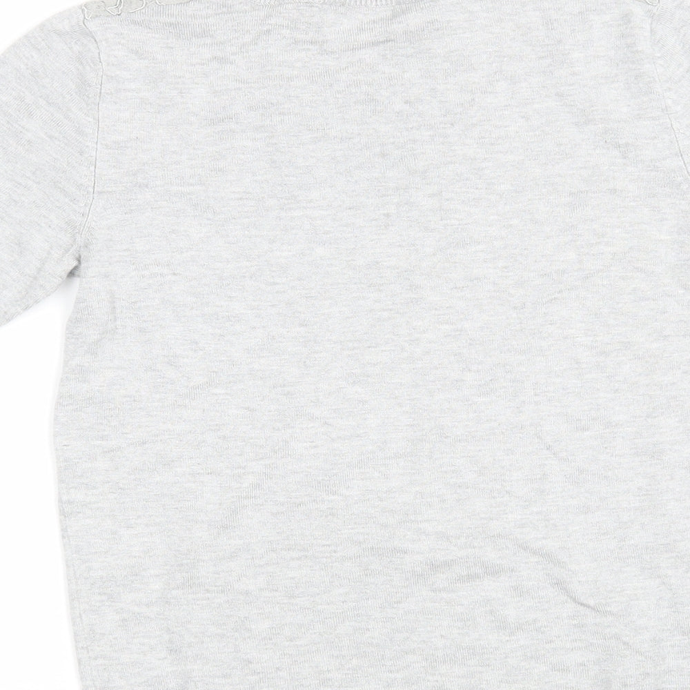 Dorothy Perkins Womens Grey Basic T-Shirt Size 6