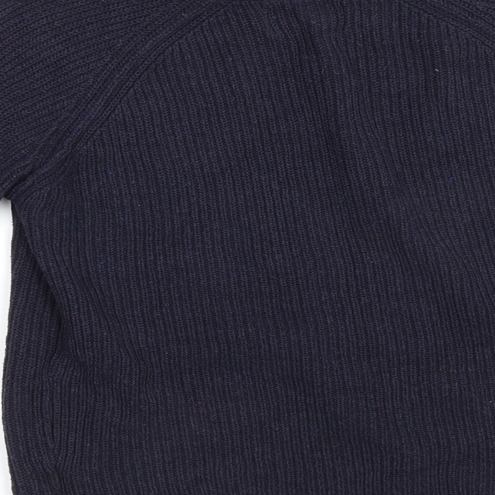 Brand and care label for Only & Sons men’s blue jumper, size M