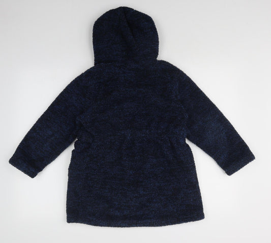 Matalan Boys Blue Solid Robe Size 8 Years