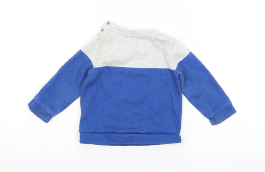 F7F Baby Blue Pullover Jumper Size 9-12 Months