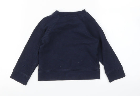 La Redoute Boys Black Pullover Jumper Size 18-24 Months
