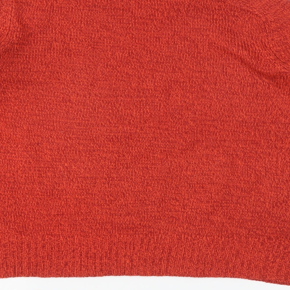 H&M Womens Orange Pullover Jumper Size S