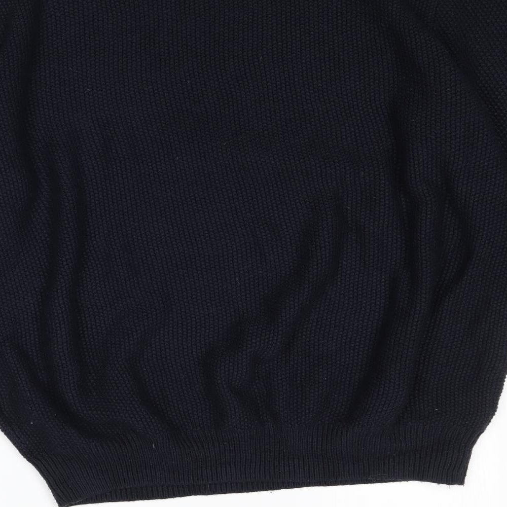 M&Co Womens Blue Knit Pullover Jumper Size L