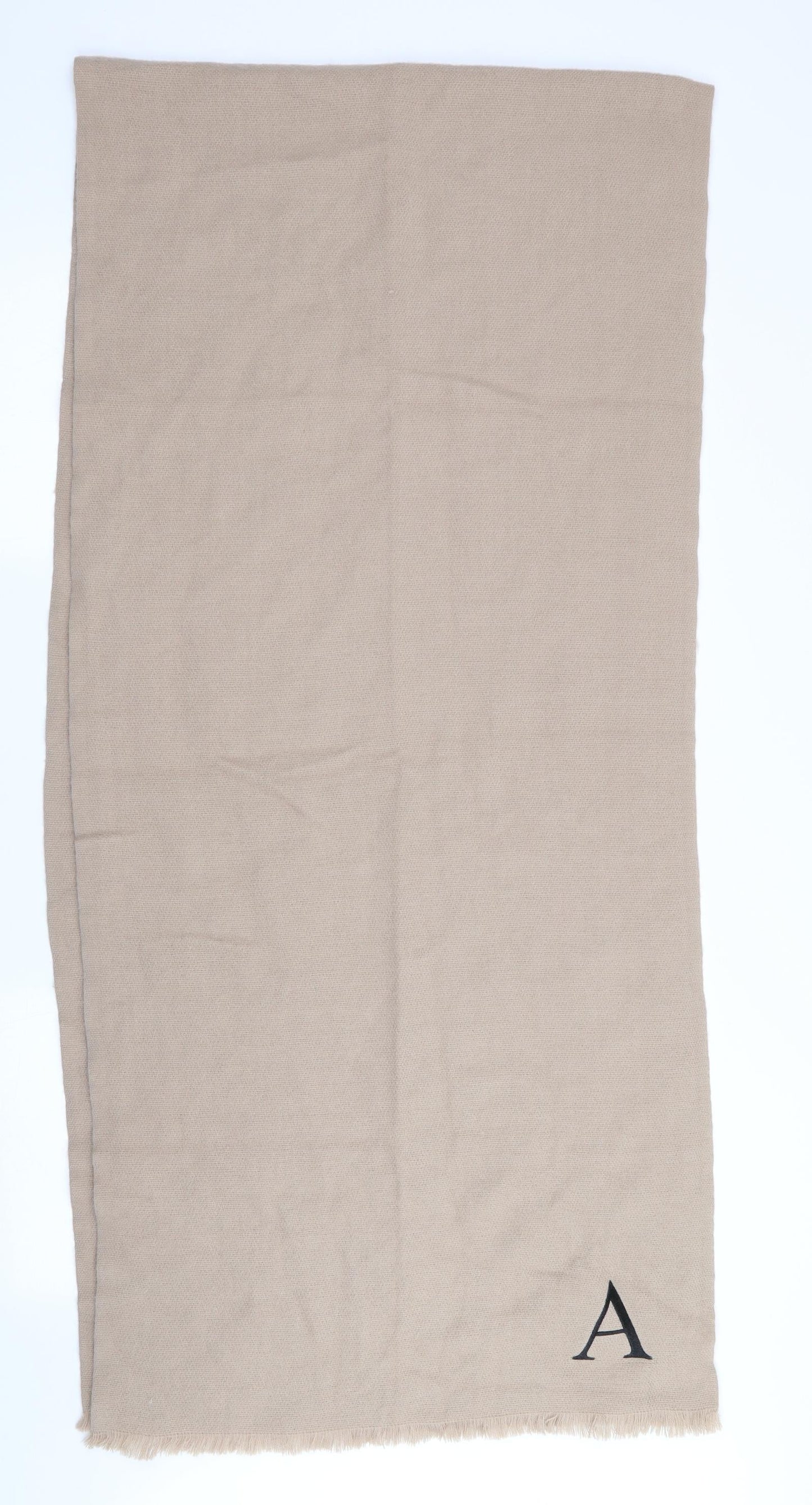 ASOS Mens Beige Scarf One Size - Monogrammed A