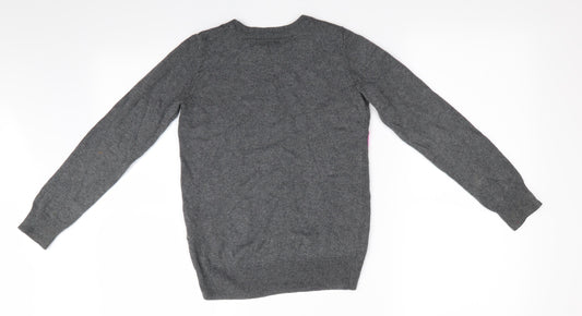 Gap Girls Grey Pullover Jumper Size 10 Years - Love