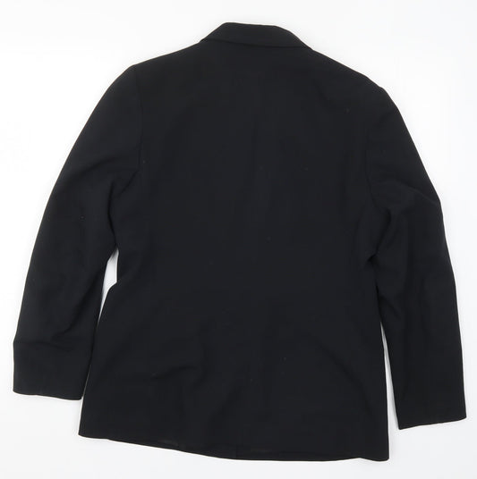 Select Womens Black Jacket Suit Jacket Size 14