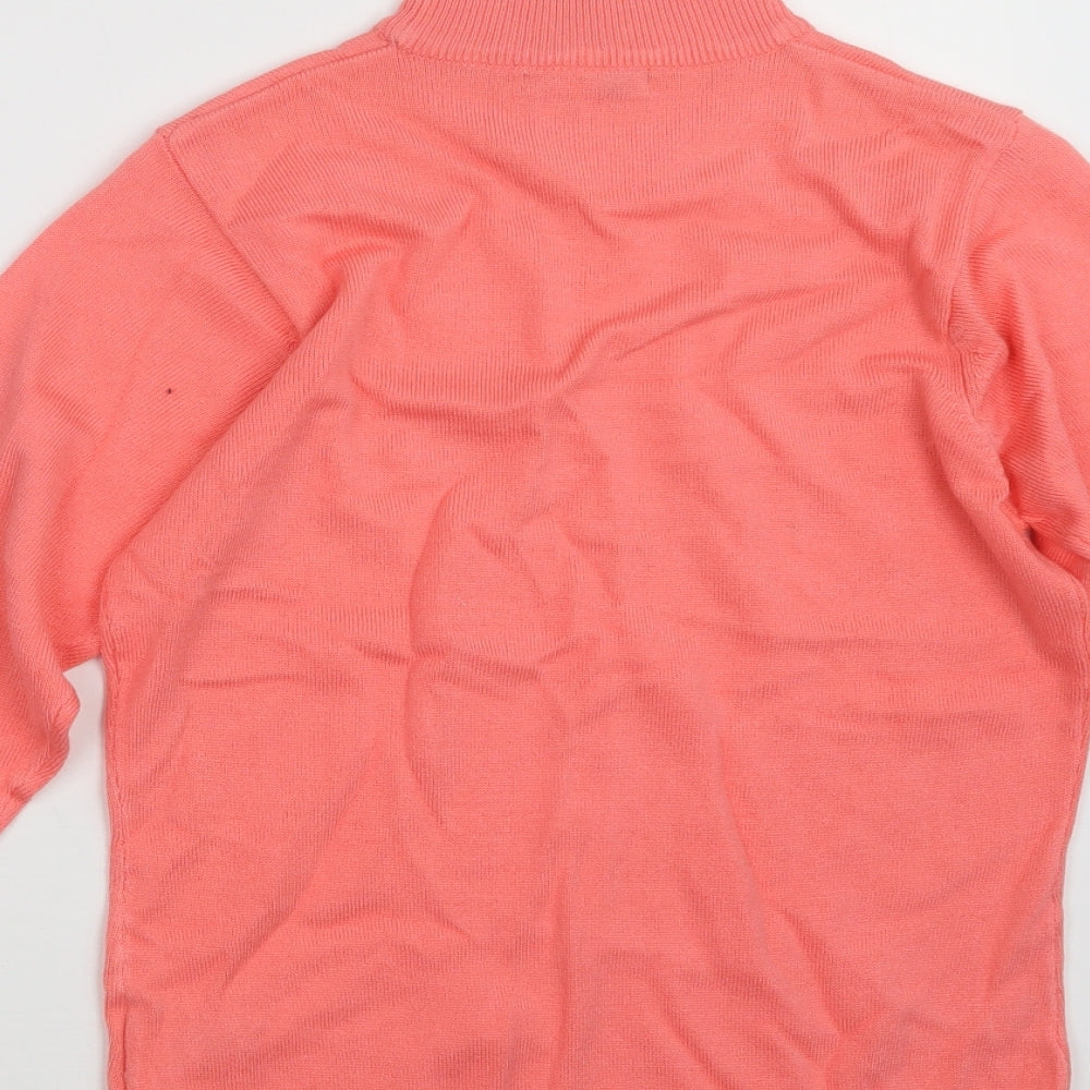 EA Womens Pink Knit Pullover Jumper Size M