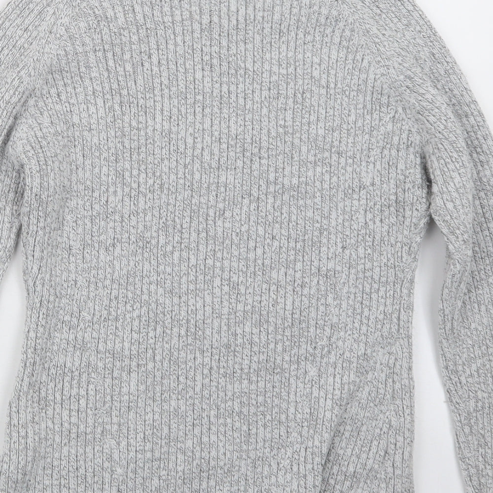 Select Womens Grey Knit Pullover Jumper Size S