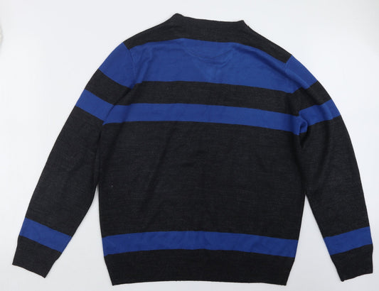 Burton Mens Grey Knit Pullover Jumper Size XL