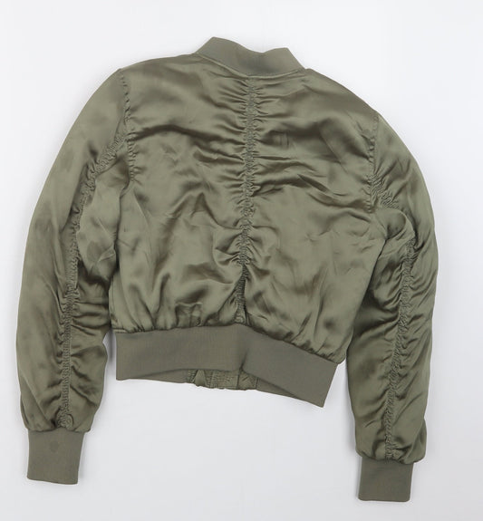 H&M Womens Green Jacket Size 6