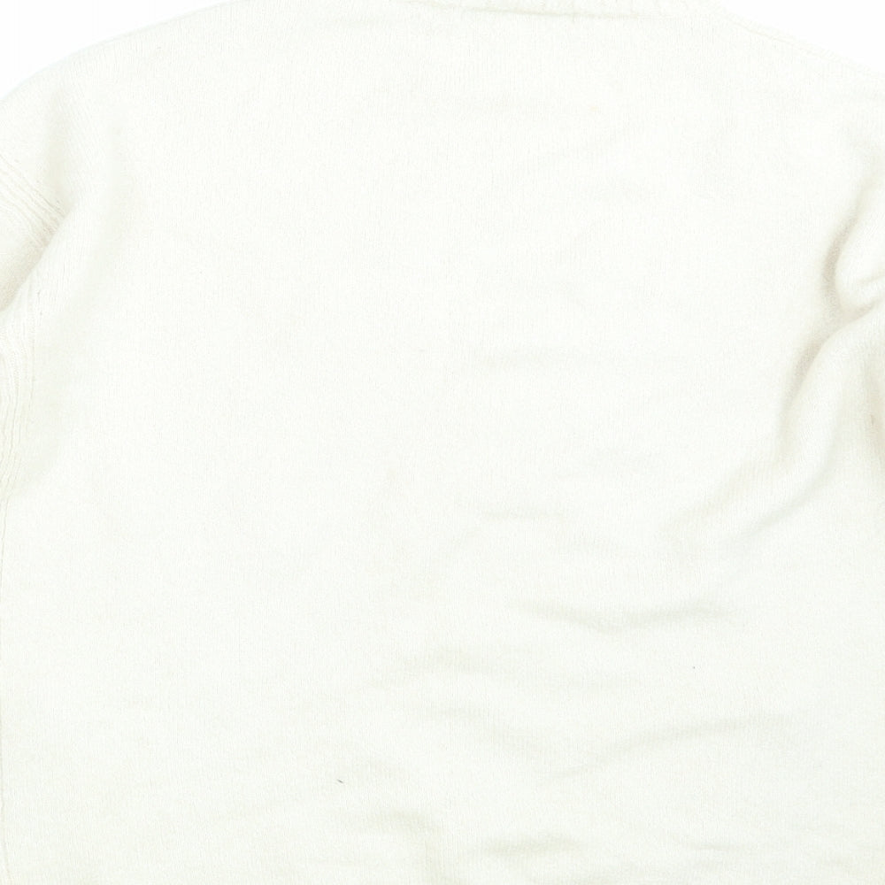 Love Knitwear Womens Ivory Pullover Jumper Size 14