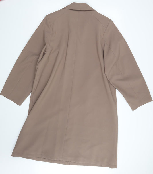 Deanes Womens Purple Overcoat Coat Size 16