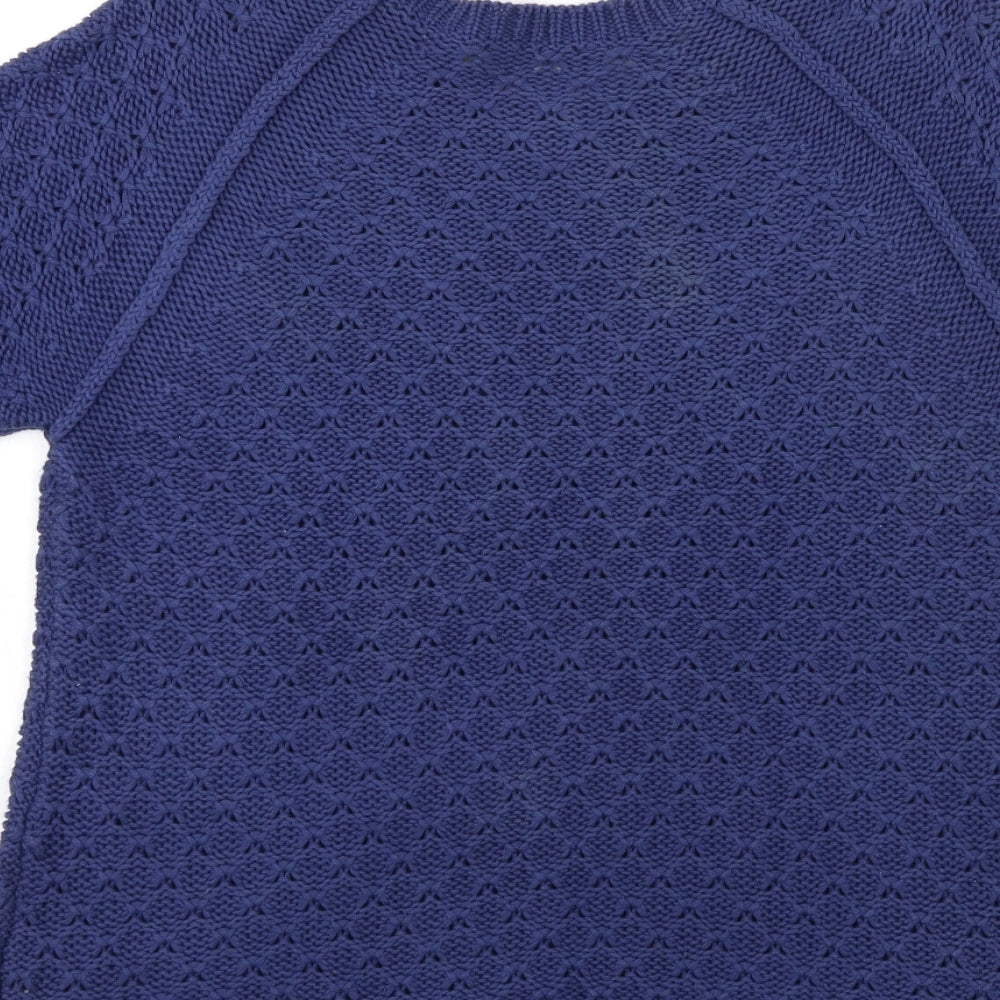 Dorothy Perkins Womens Blue Knit Pullover Jumper Size 12