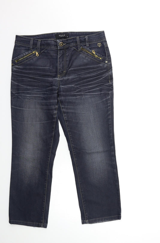 PULZ Mens Blue  Denim Straight Jeans Size 32 in L26 in