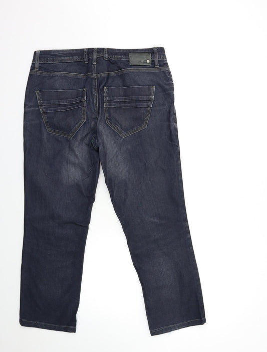 PULZ Mens Blue  Denim Straight Jeans Size 32 in L26 in