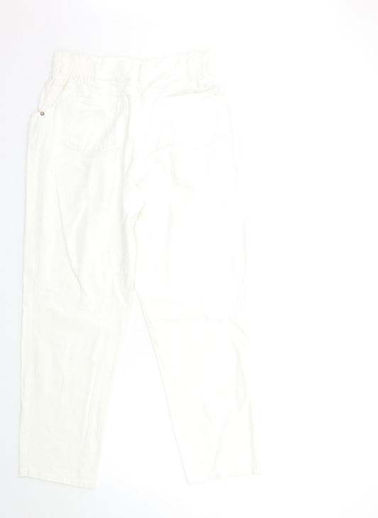 Preworn Womens White Denim Straight Jeans Size 30 in L27 in