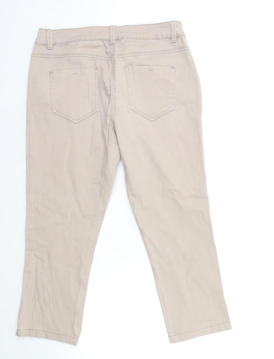 George Womens Brown Denim Straight Jeans Size 10 L21 in
