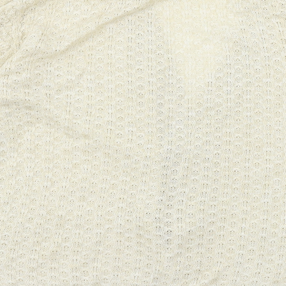 Damart Womens Ivory Knit Cardigan Jumper Size 10