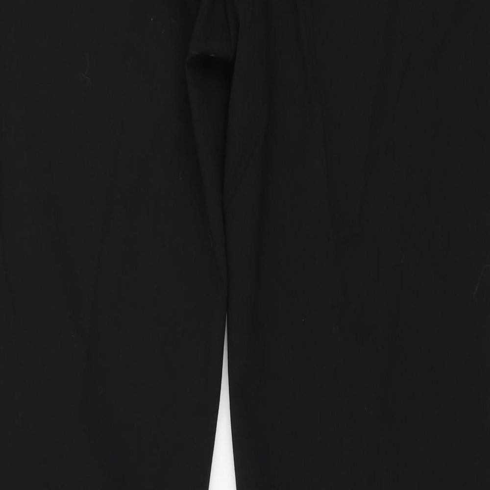 Warehouse Womens Black Trousers Size 12 L30 in
