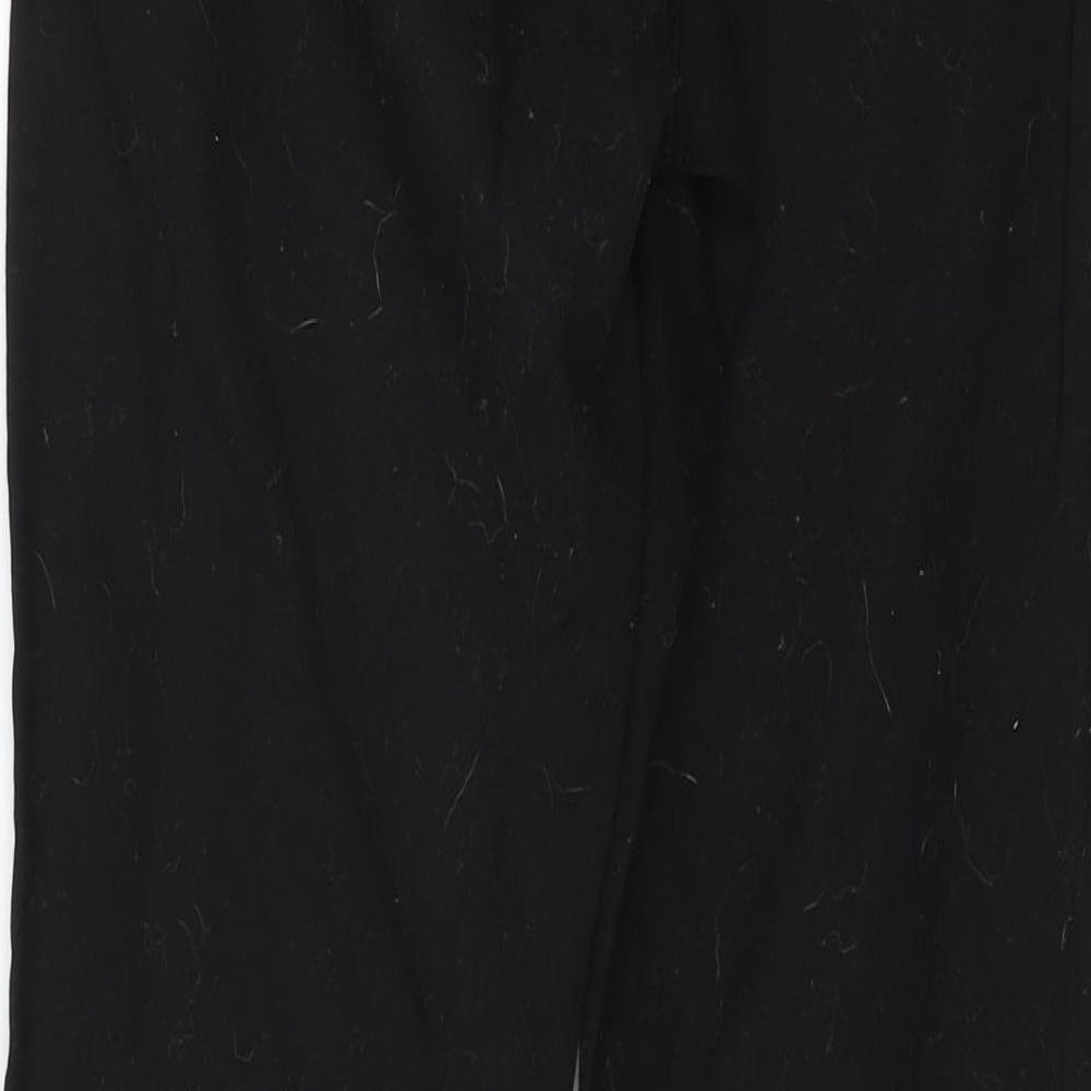 Brand and care label for Denim & Co. women’s black denim jegging jeans, size UK 8, 28-inch leg