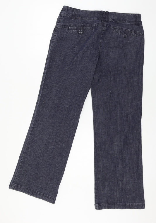 Monsoon Womens Blue Denim Straight Jeans Size 10 L27 in