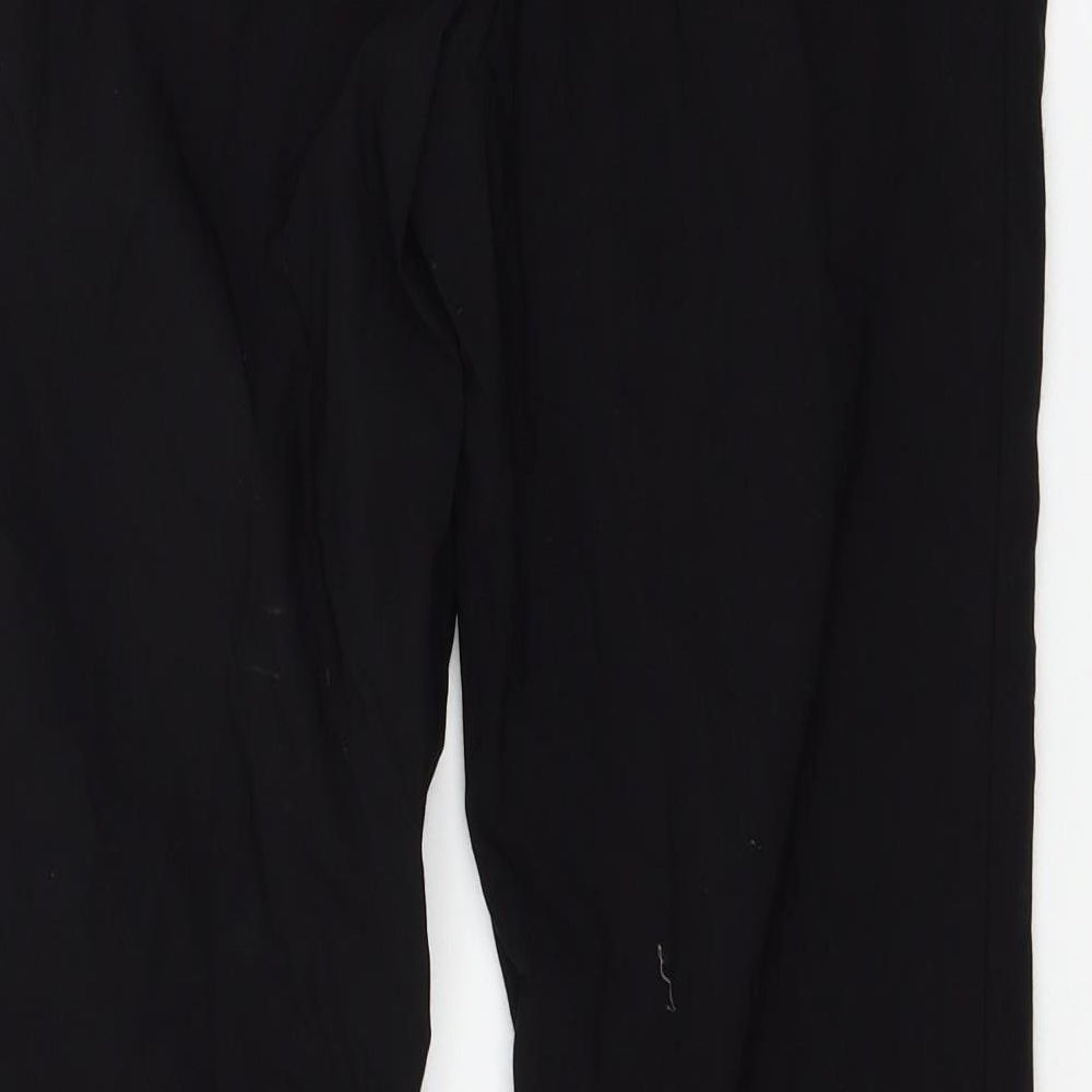 Papaya Womens Black Trousers Size 10 L26 in