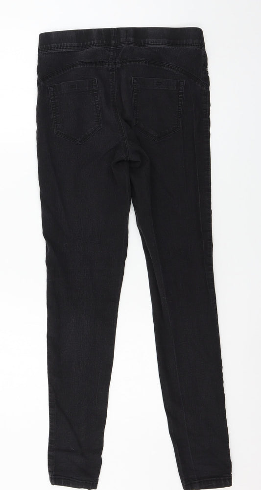Denim & Co. Womens Grey Denim Jegging Jeans Size 10 L30 in