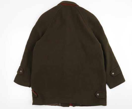 James Womens Green Overcoat Coat Size L