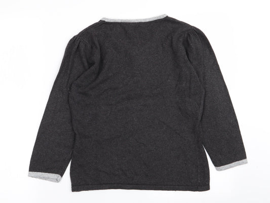 precise Womens Grey Basic T-Shirt Size S