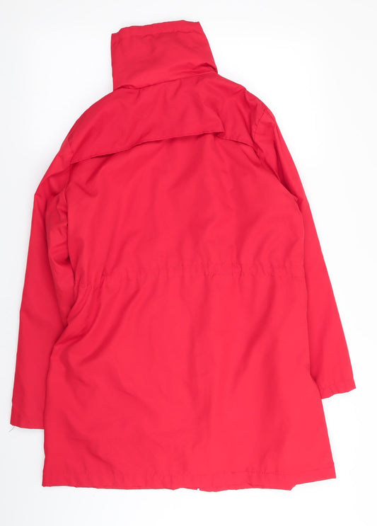 movitex Womens Red Overcoat Coat Size 10