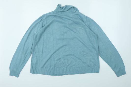 EWM Womens Blue Basic T-Shirt Size M