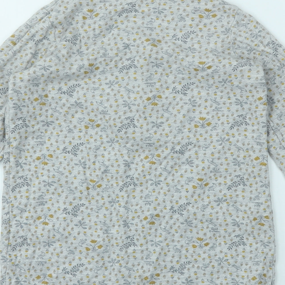 PRETT BATEAU Girls Ivory Floral Fit & Flare Size 6 Years