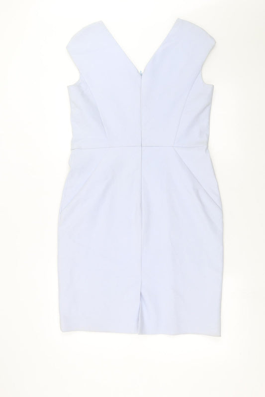 Pedro Del Hierro Womens Blue Shift Size 12