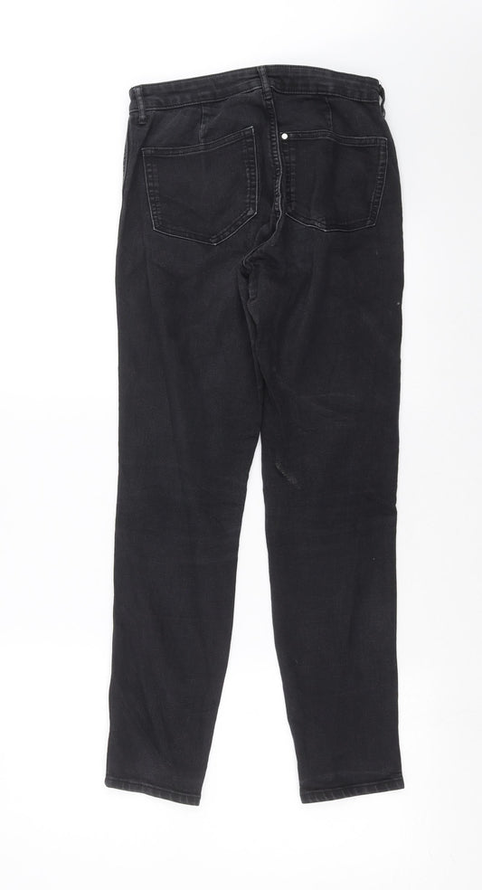 H&M Womens Grey Denim Skinny Jeans Size 6 L29 in