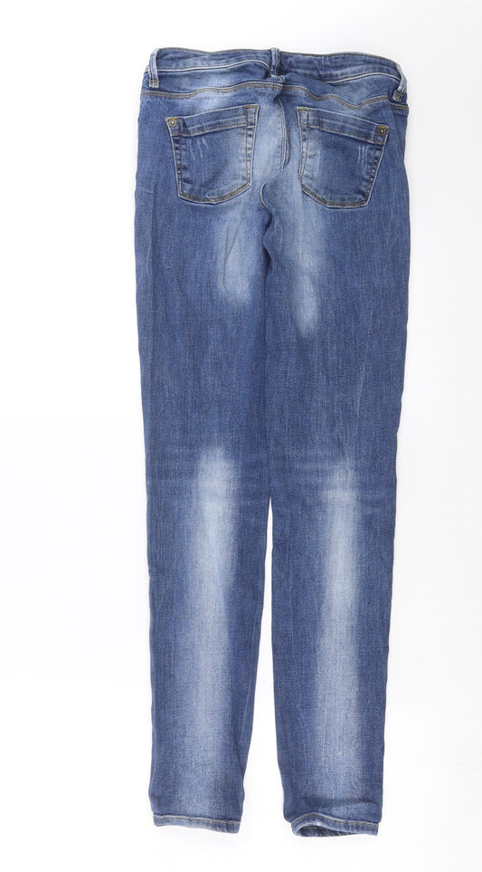 Topshop Womens Blue Denim Skinny Jeans Size 26 in L30 in