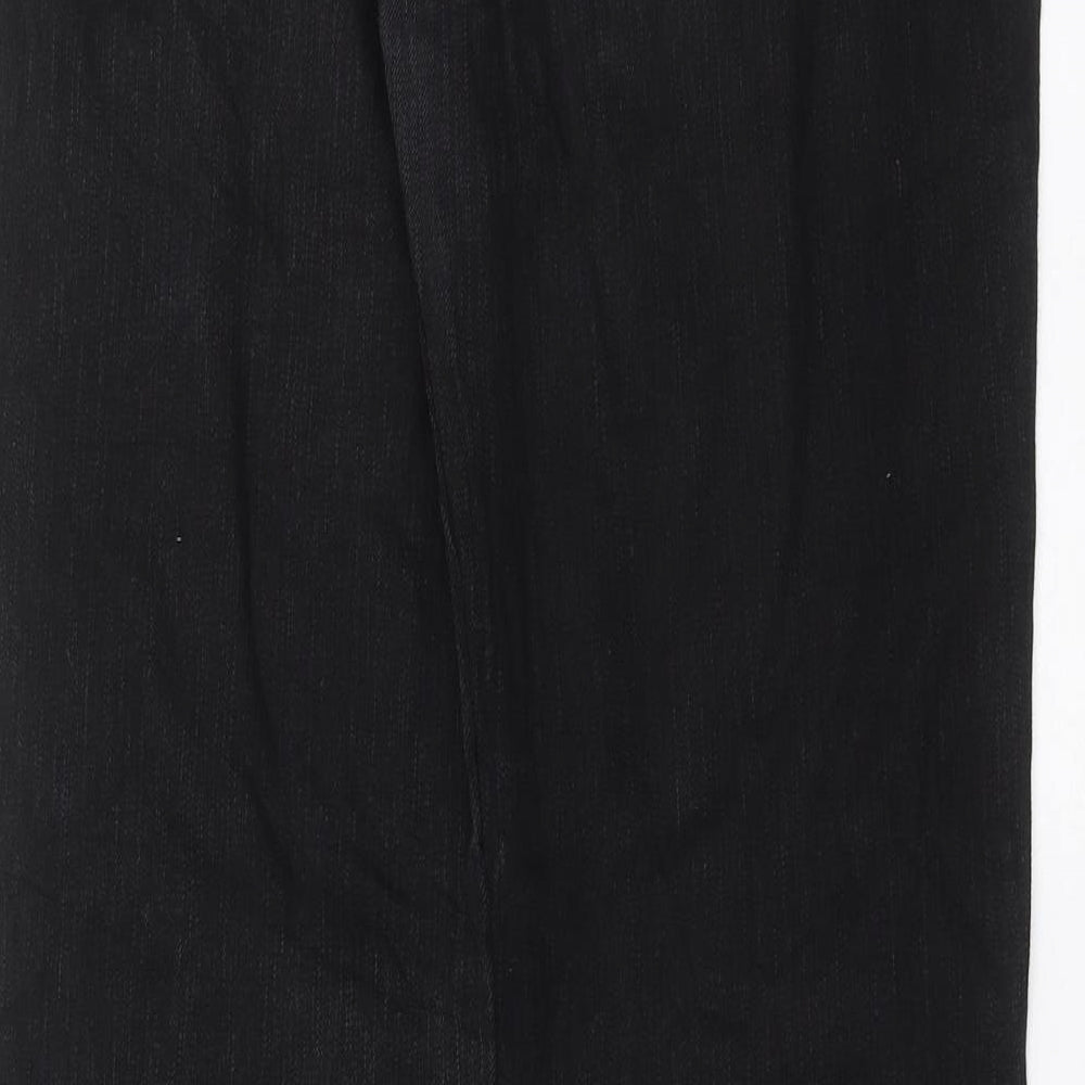 BIG STAR Womens Black Denim Straight Jeans Size 32 in L31 in