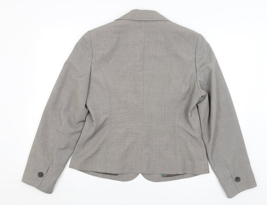George Womens Grey Jacket Blazer Size 14