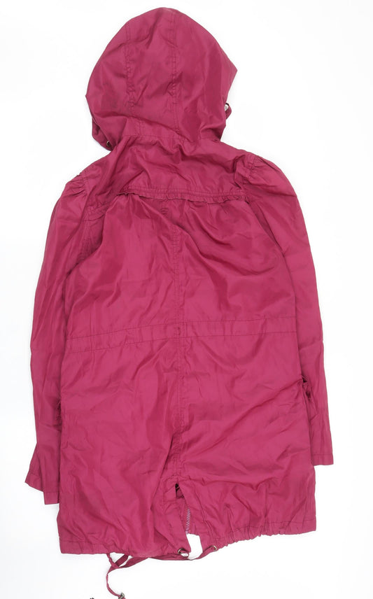New Look Womens Purple Parka Coat Size M
