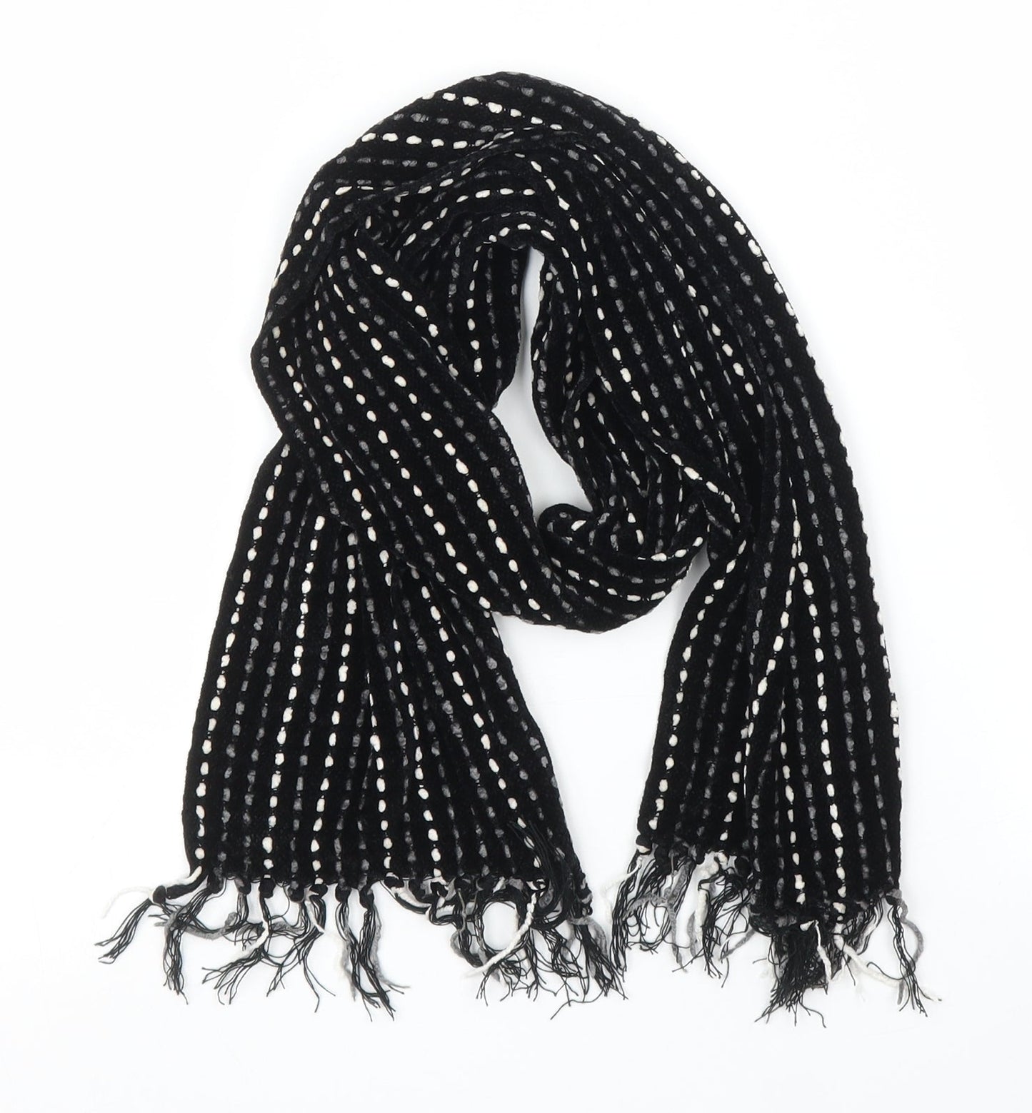 Preworn Unisex Black Scarf
