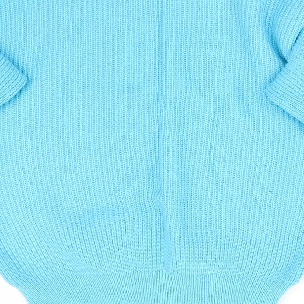 Preworn Womens Blue Knit Pullover Jumper Size S