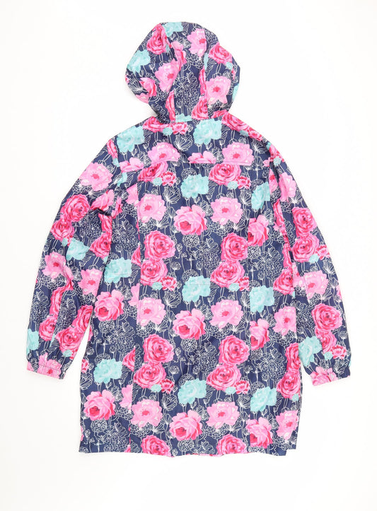 B. You Womens Multicoloured Floral Anorak Jacket Size 12