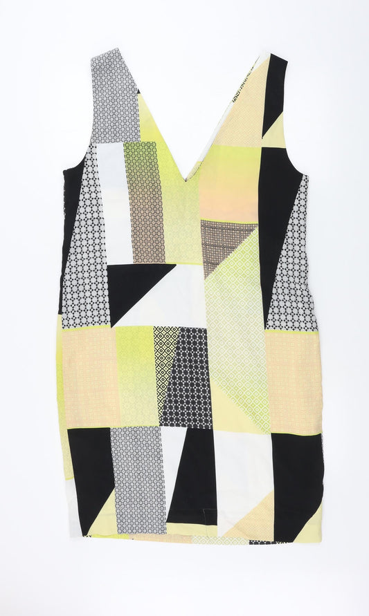 Neon Rose Womens Yellow A-Line Size M