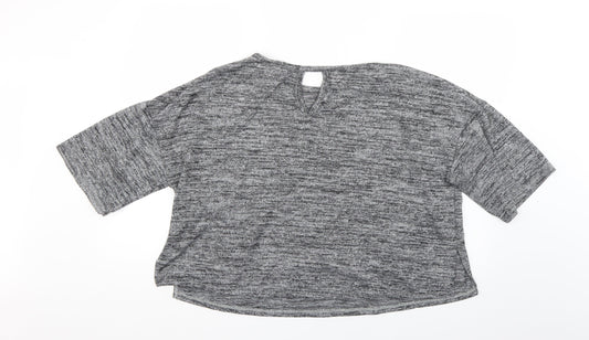 River Island Womens Grey Basic T-Shirt Size M