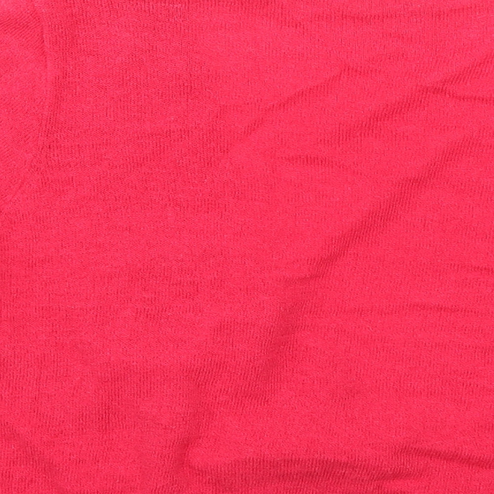 Marks and Spencer Womens Pink Cardigan Jumper Size 14