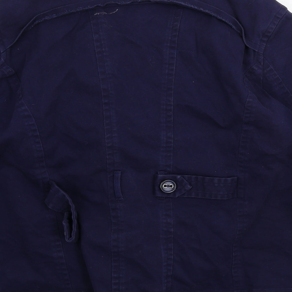 Agenda Womens Blue Jacket Size 18