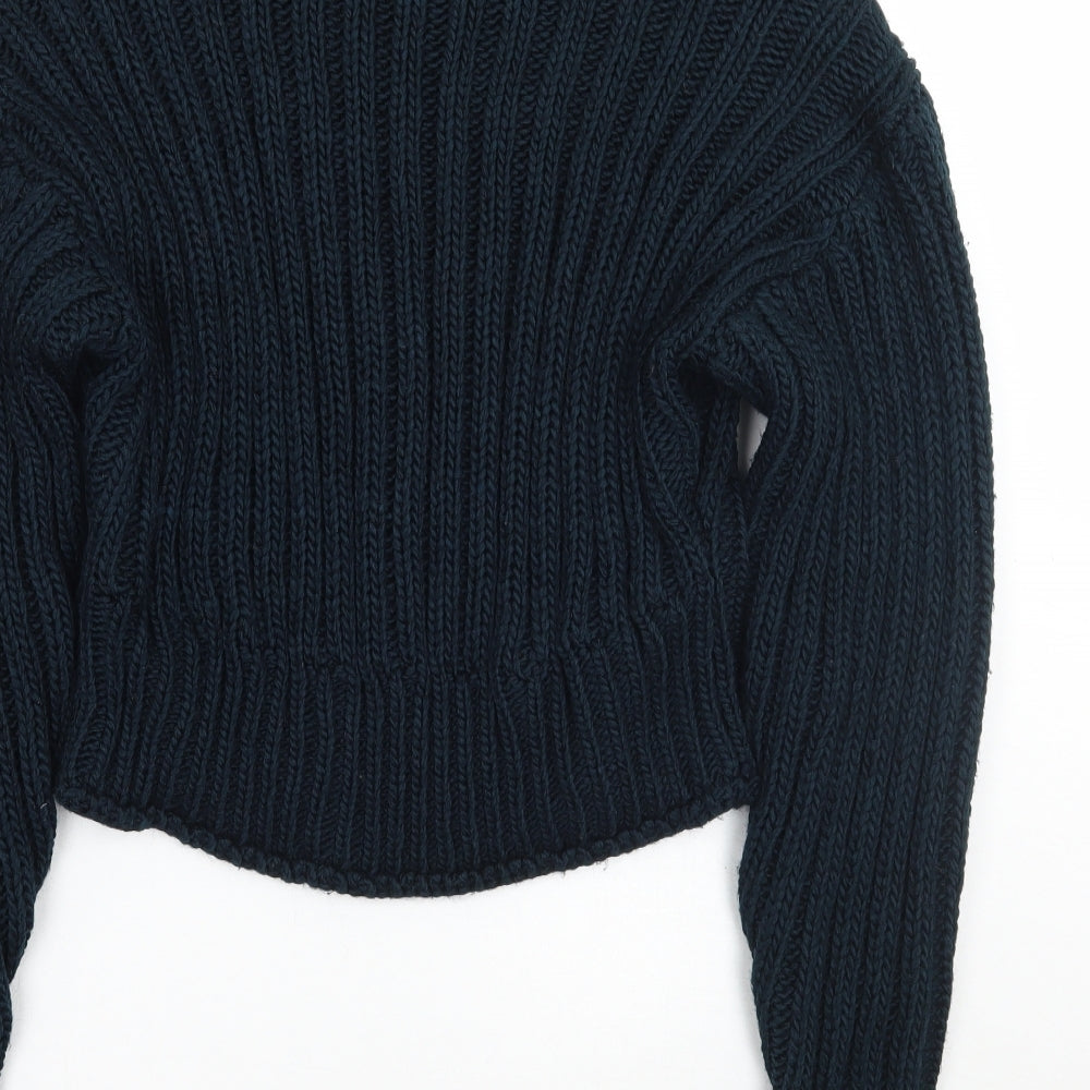 H&M Womens Blue Pullover Jumper Size XS