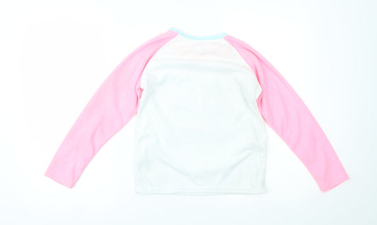 Primark Girls Multicoloured Top Pyjama Top Size 9-10 Years
