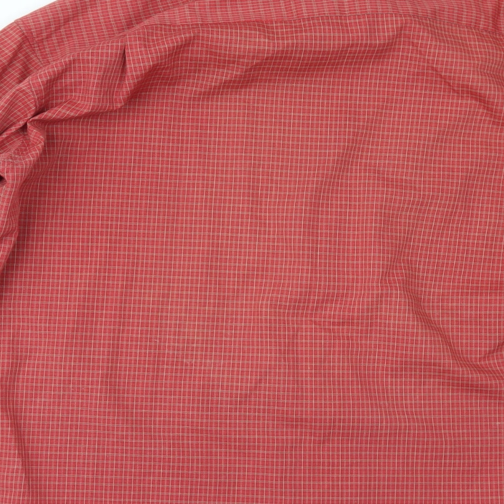 Items Mens Red Check Button-Up Size L