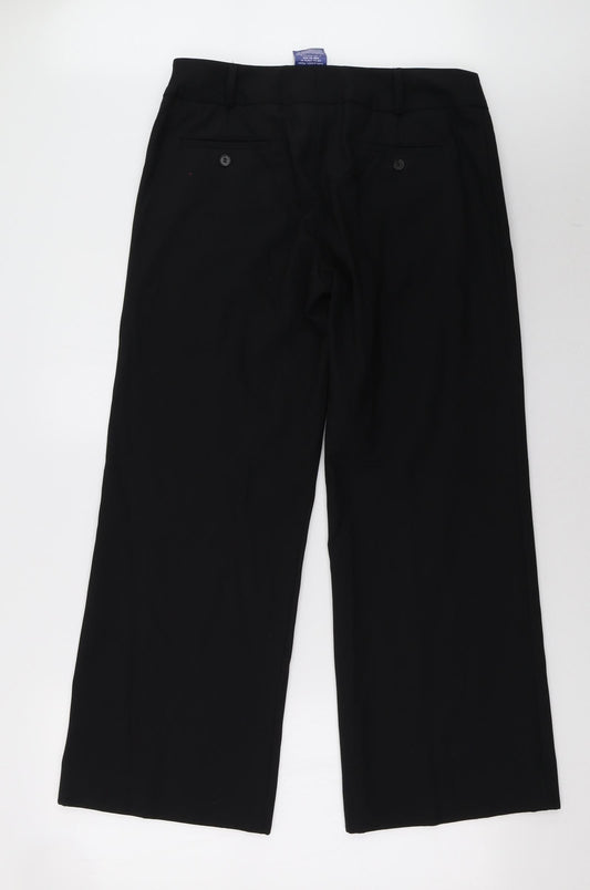 Alexander Womens Black Trousers Size 12 L31 in