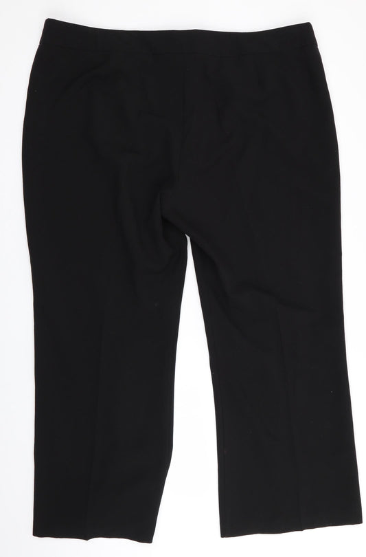CMD Womenswear Womens Black Trousers Size 20 L27 in